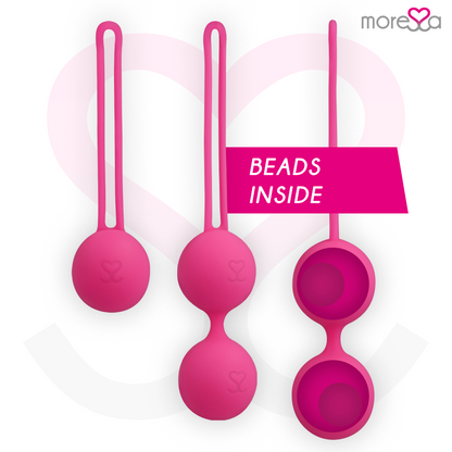 MORESSA - OSIAN SET PREMIUM SILICONE ROSE (Osian One - 51 g | Osian Two - 101 g | Osian Three 85 g) MORESSA