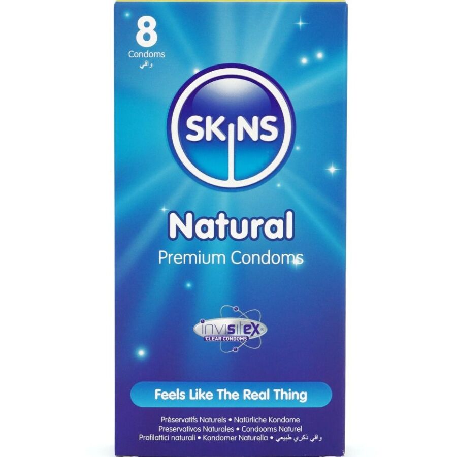 SKINS - PRÉSERVATIFS NATURELS PREMIUM PACK 8 SKINS