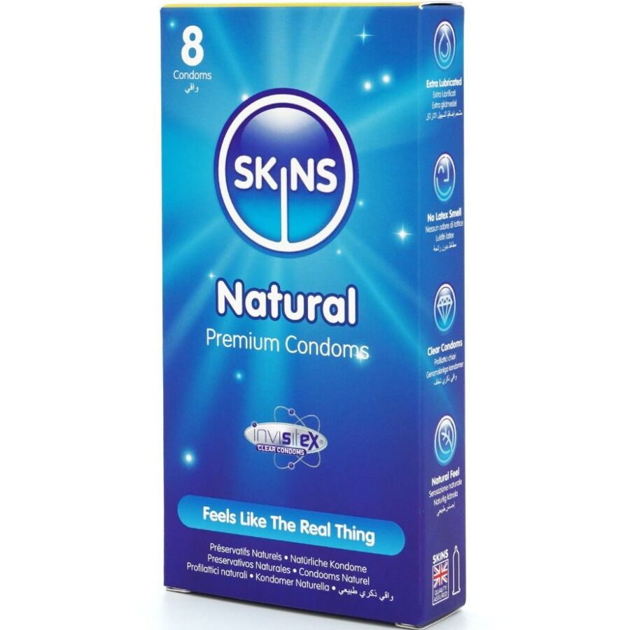 SKINS - PRÉSERVATIFS NATURELS PREMIUM PACK 8 SKINS