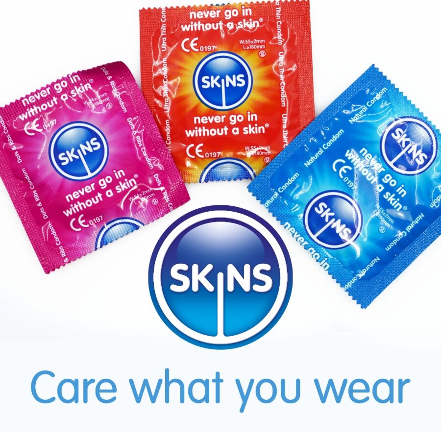 SKINS - PACK DE 4 PRÉSERVATIFS PREMIUM ASSORTIS SKINS