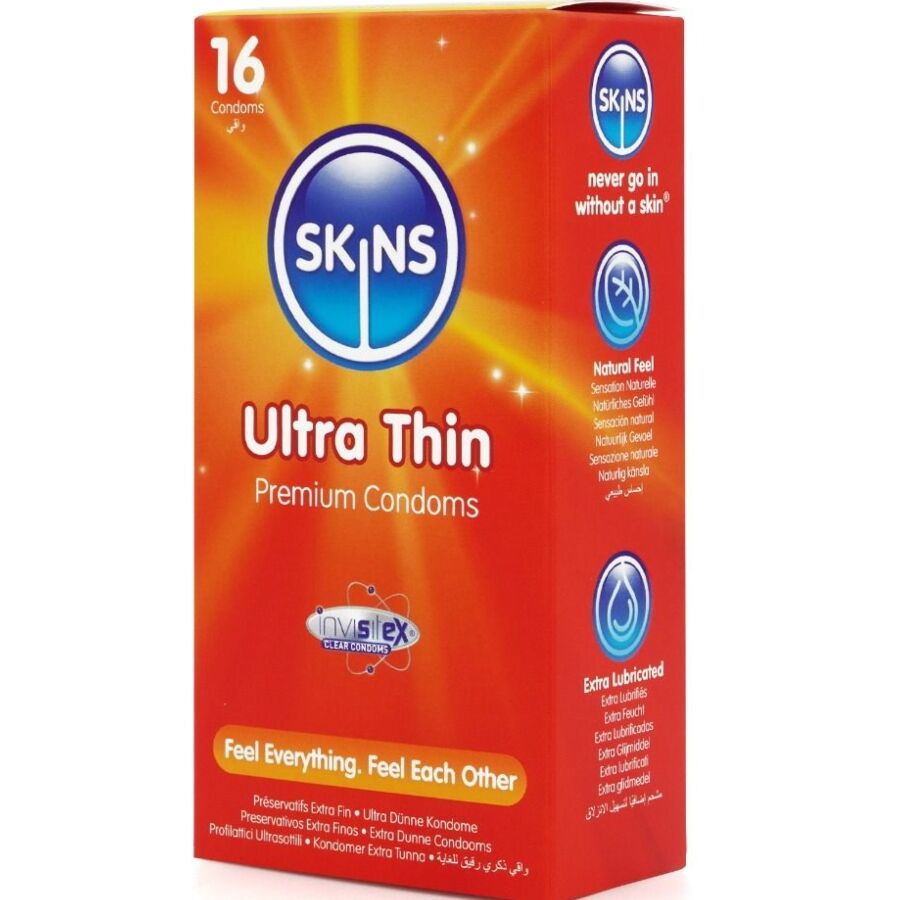 SKINS - PACK DE 16 PRÉSERVATIFS ULTRA FINS PREMIUM SKINS
