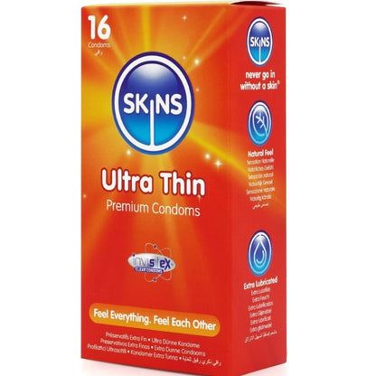 SKINS - PACK DE 16 PRÉSERVATIFS ULTRA FINS PREMIUM SKINS