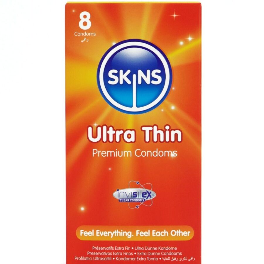 SKINS - PACK DE 8 PRÉSERVATIFS ULTRA FINS PREMIUM SKINS