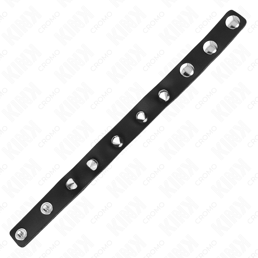 KINK - ANNEAU PÉNIS EN CUIR AVEC POINTES 21,5 X 1,6 CM KINK RING POWER