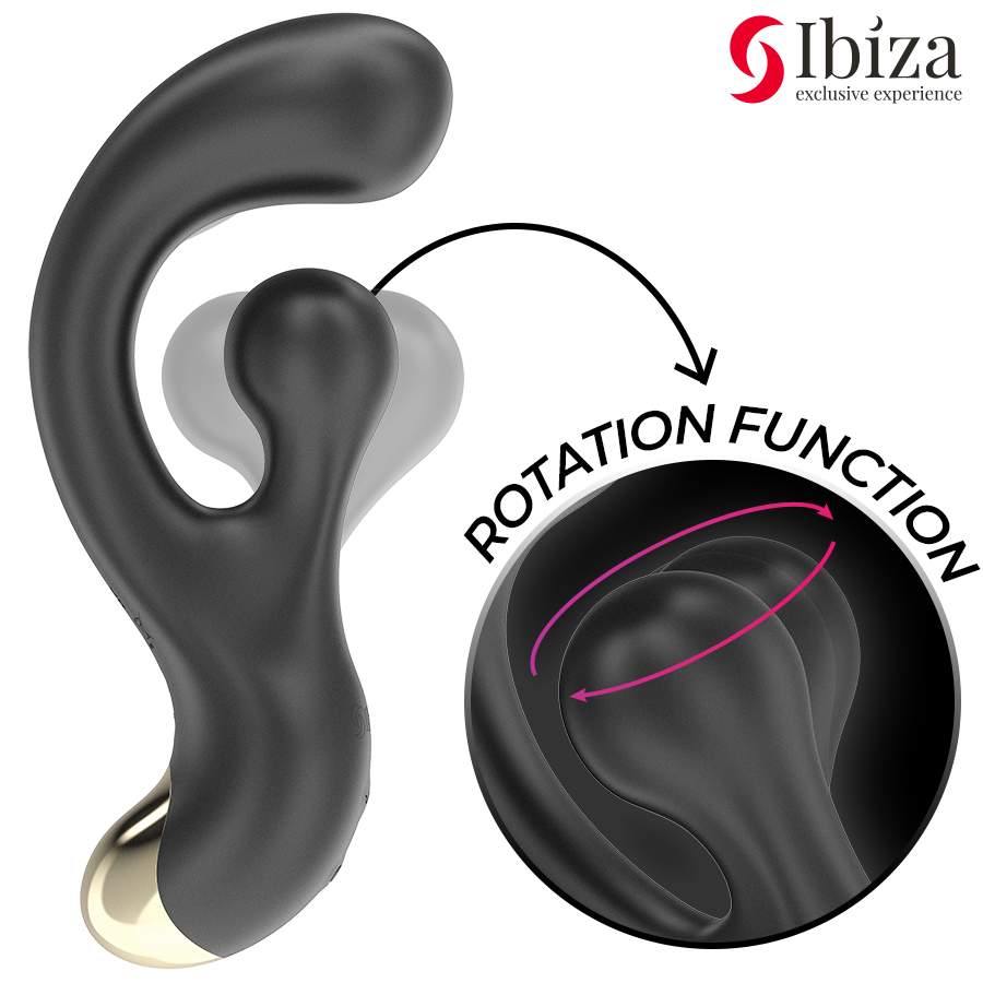 IBIZA - STIMULATEUR VIBRANT ET ROTATIF IBIZA TECHNOLOGY