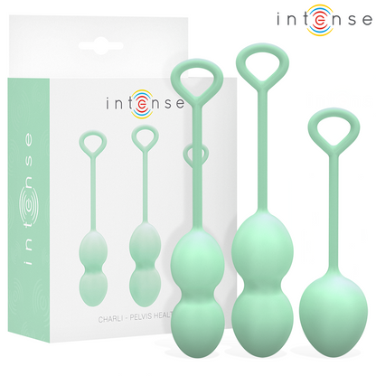 INTENSE - KIT DE BOULES DE KEGEL CHARLI VERT CLAIR INTENSE HEALTH & FUN