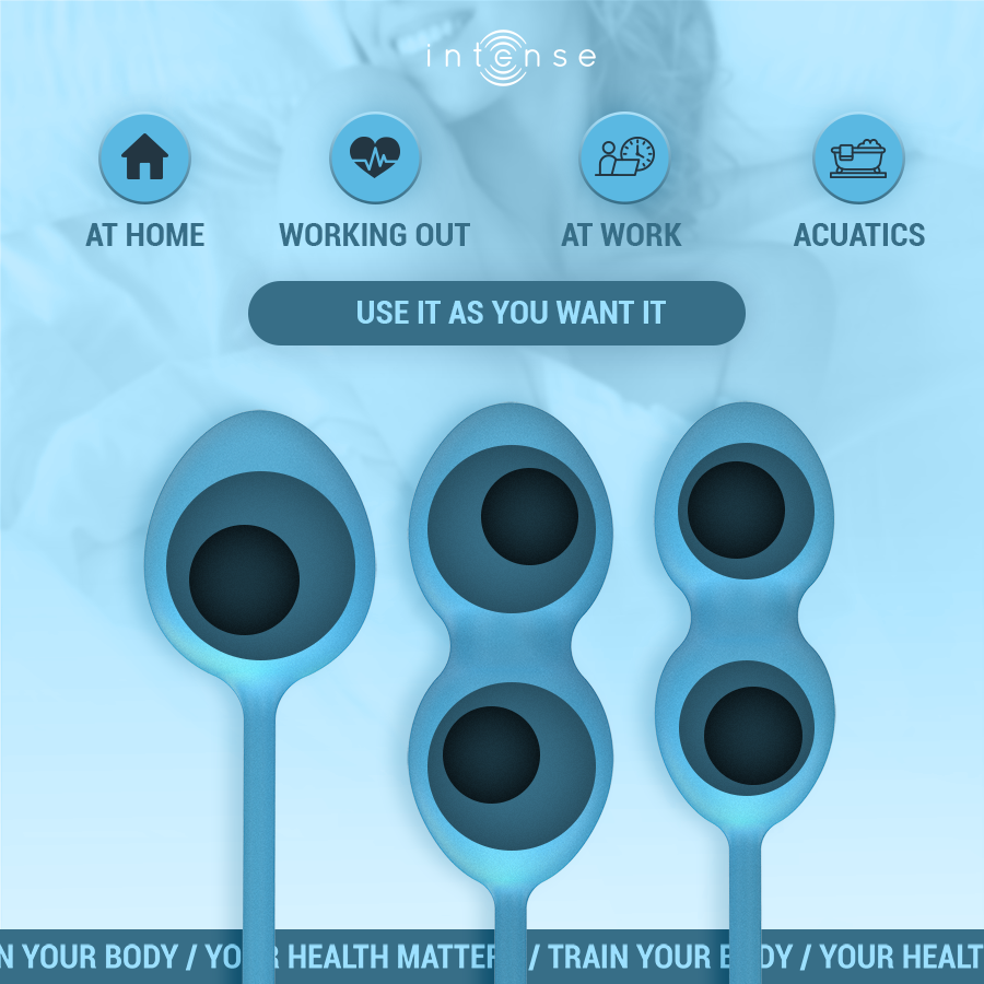 INTENSE - CHARLI KEGEL BALL KIT BLEU INTENSE HEALTH & FUN