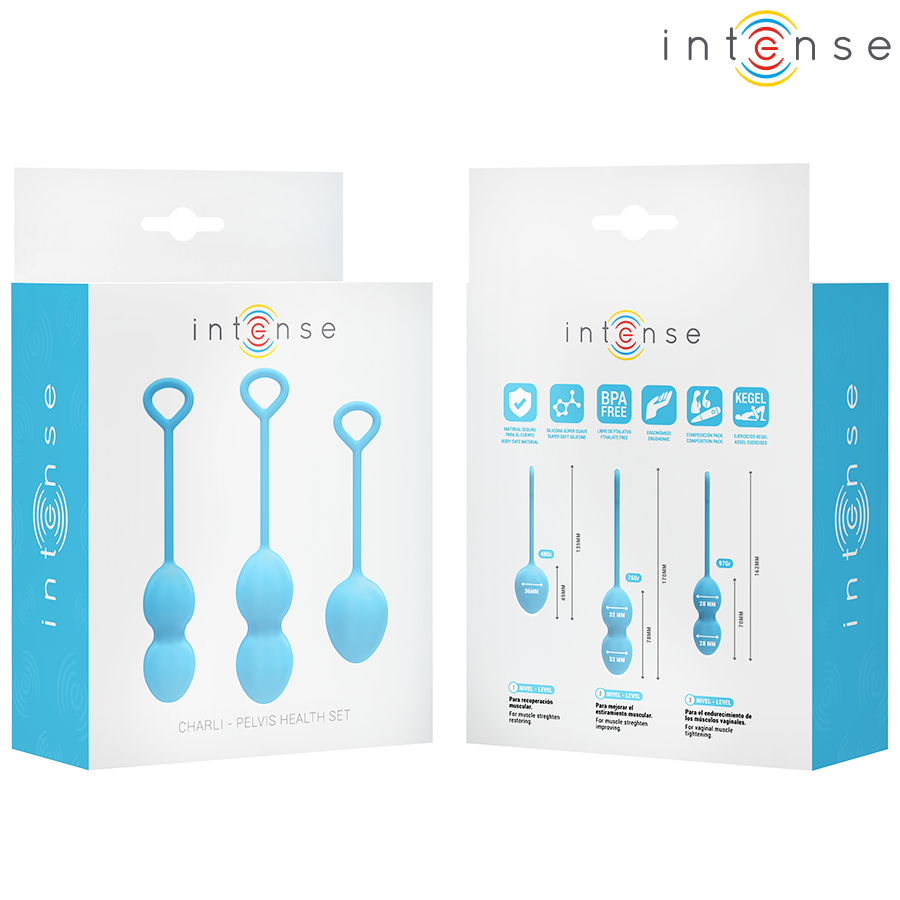 INTENSE - CHARLI KEGEL BALL KIT BLEU INTENSE HEALTH & FUN