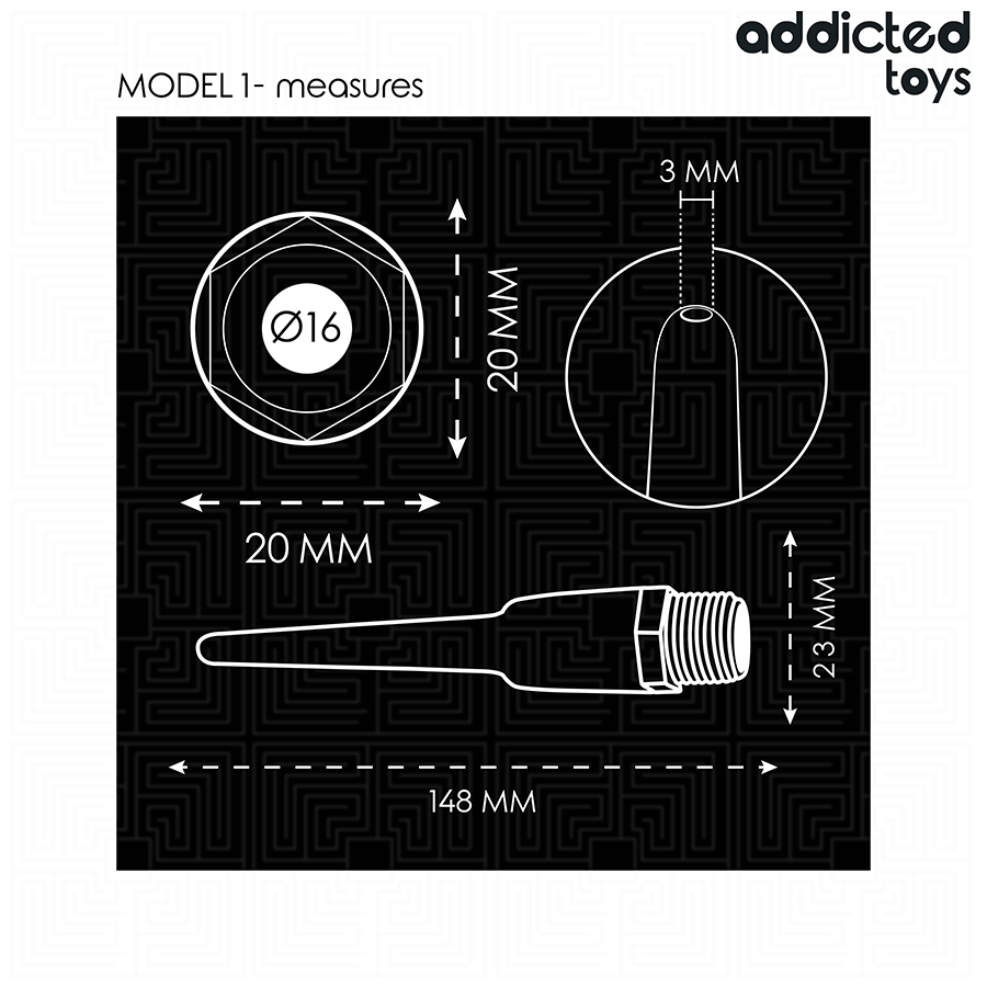 ADDICTED TOYS - NETTOYANT ANAL AVEC ADAPTATEUR UNIVERSEL MODÈLE 1 ADDICTED TOYS