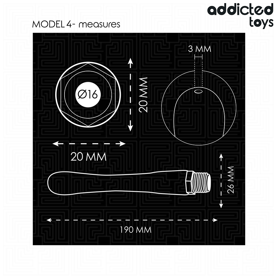 ADDICTED TOYS - NETTOYEUR ANAL AVEC ADAPTATEUR UNIVERSEL MODÈLE 4 ADDICTED TOYS