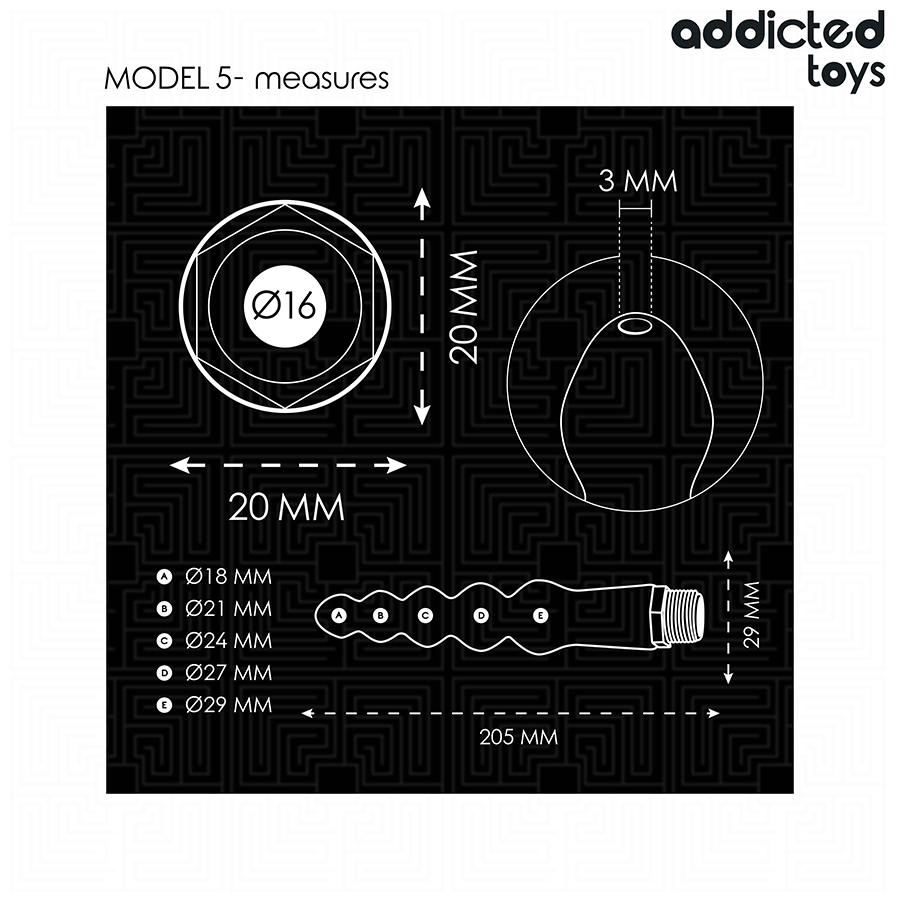 ADDICTED TOYS - NETTOYEUR ANAL AVEC ADAPTATEUR UNIVERSEL MODÈLE 5 ADDICTED TOYS