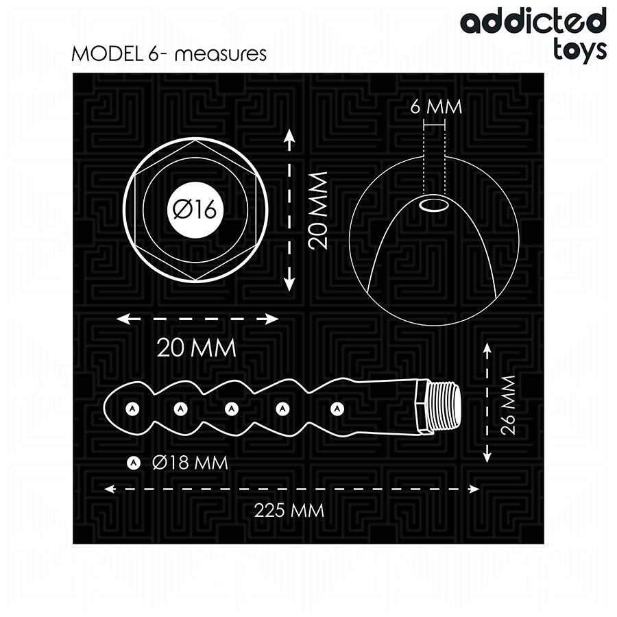 ADDICTED TOYS - NETTOYEUR ANAL AVEC ADAPTATEUR UNIVERSEL MODÈLE 6 ADDICTED TOYS
