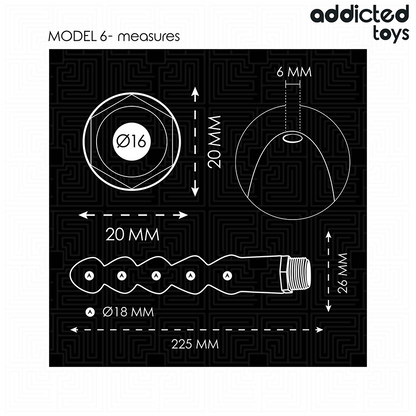 ADDICTED TOYS - NETTOYEUR ANAL AVEC ADAPTATEUR UNIVERSEL MODÈLE 6 ADDICTED TOYS