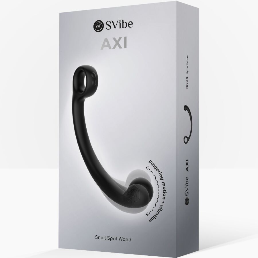 SNAIL VIBE - BAGUETTE DE MASSAGE VIBRANTE AXI NOIRE SNAIL VIBE