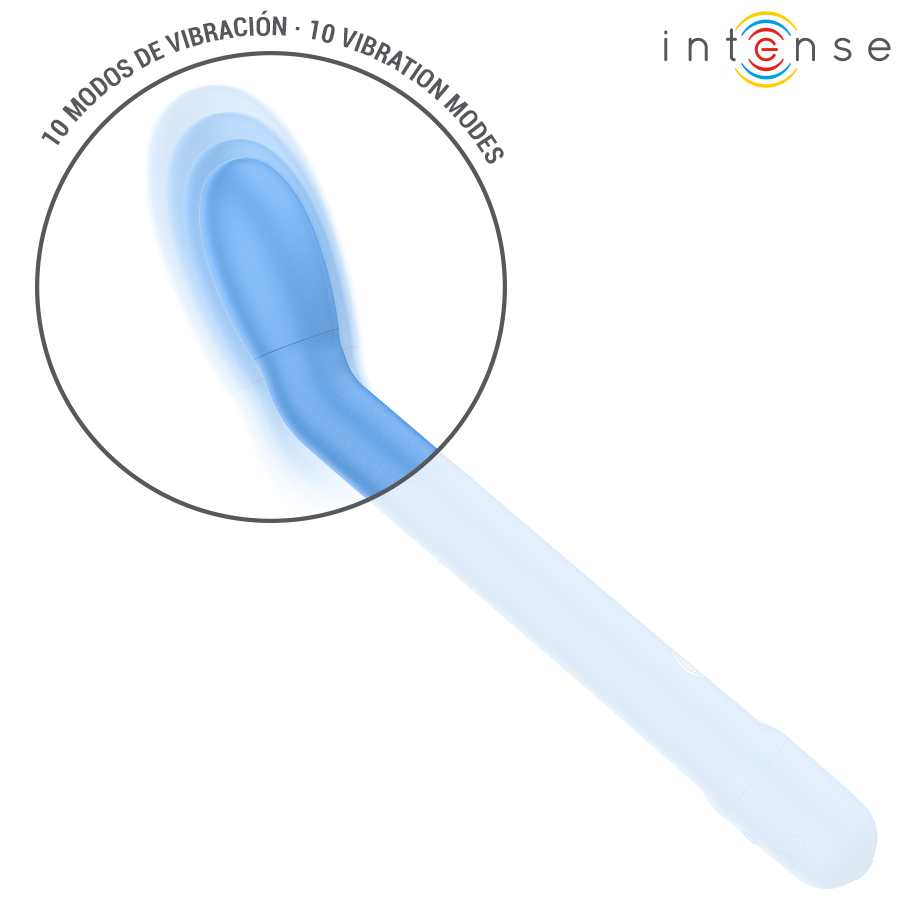 INTENSE - STIMULATEUR DE POINT G RECHARGEABLE KARLIE BLEU INTENSE HIGH TECH