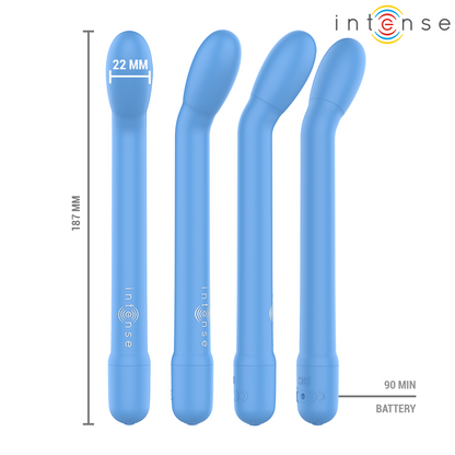 INTENSE - STIMULATEUR DE POINT G RECHARGEABLE KARLIE BLEU INTENSE HIGH TECH