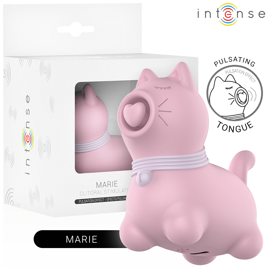 INTENSE - STIMULATEUR DE LANGUE EFFET PULSATION MARIE PINK INTENSE FUN TOYS