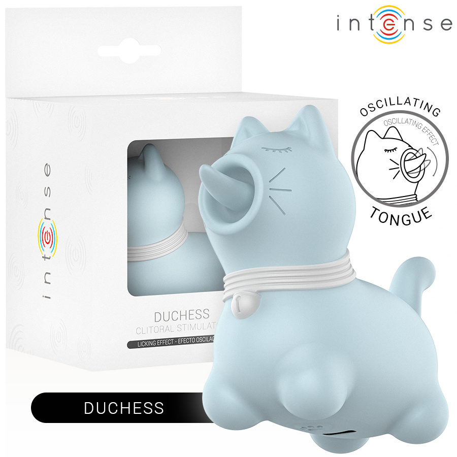 INTENSE - STIMULATEUR DUCHESSE AVEC LANGUE ROTATIVE 360º BLEU INTENSE FUN TOYS