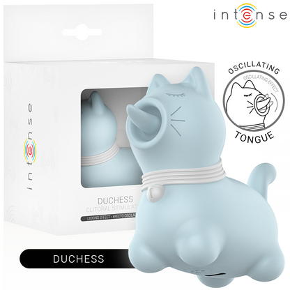 INTENSE - STIMULATEUR DUCHESSE AVEC LANGUE ROTATIVE 360º BLEU INTENSE FUN TOYS