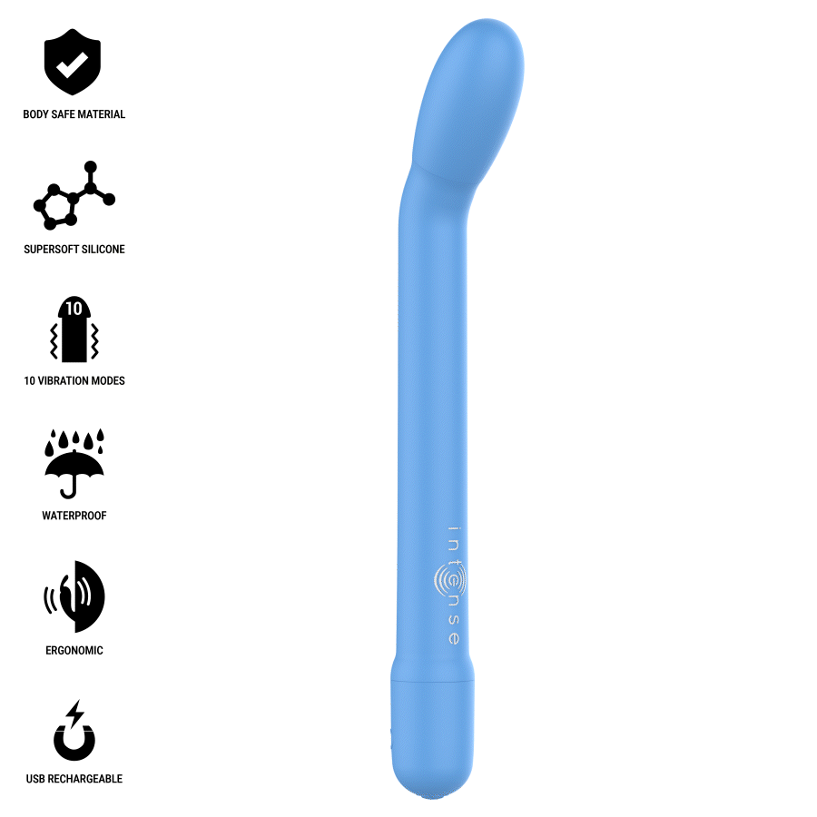 INTENSE - STIMULATEUR DE POINT G RECHARGEABLE KARLIE BLEU INTENSE HIGH TECH