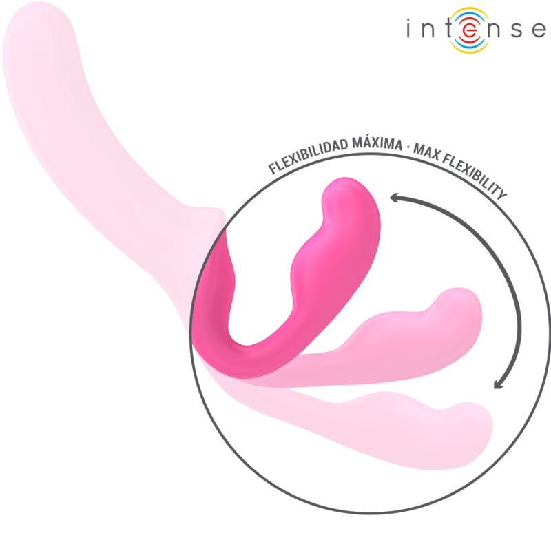 INTENSE - AMY DOUBLE VIBRATEUR 20 CM ROSE TÉLÉCOMMANDE INTENSE FUN TOYS