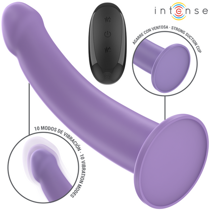 INTENSE - EDDIE VIBRATEUR 17,5 CM 10 VIBRATIONS VIOLET TÉLÉCOMMANDE INTENSE FUN TOYS
