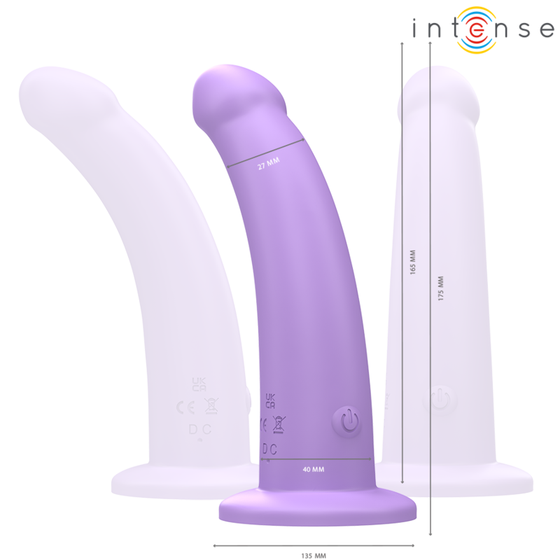 INTENSE - EDDIE VIBRATEUR 17,5 CM 10 VIBRATIONS VIOLET TÉLÉCOMMANDE INTENSE FUN TOYS