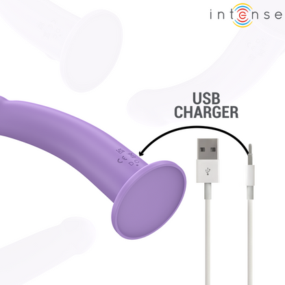 INTENSE - EDDIE VIBRATEUR 17,5 CM 10 VIBRATIONS VIOLET TÉLÉCOMMANDE INTENSE FUN TOYS