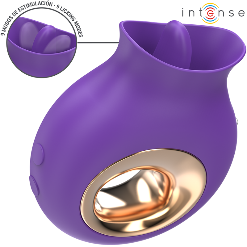 INTENSE - TULI STIMULATEUR CLITORIS 9 VIBRATIONS & 9 OSCILLATIONS VIOLET INTENSE FUN TOYS