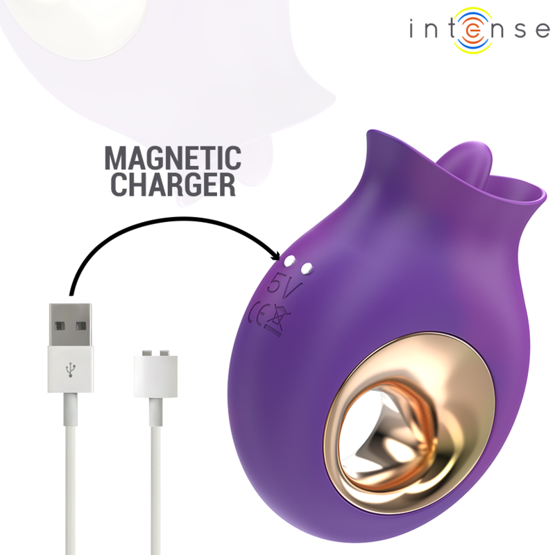 INTENSE - TULI STIMULATEUR CLITORIS 9 VIBRATIONS & 9 OSCILLATIONS VIOLET INTENSE FUN TOYS