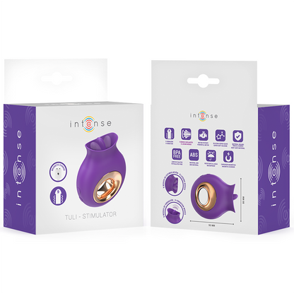 INTENSE - TULI STIMULATEUR CLITORIS 9 VIBRATIONS & 9 OSCILLATIONS VIOLET INTENSE FUN TOYS