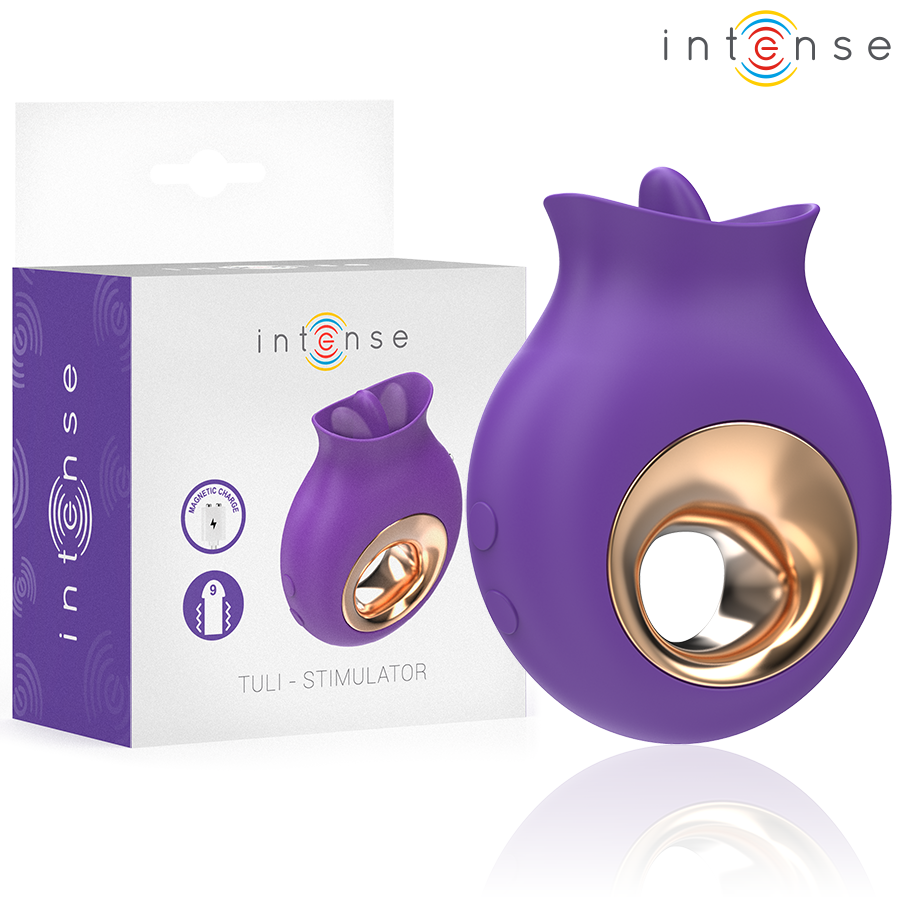 INTENSE - TULI STIMULATEUR CLITORIS 9 VIBRATIONS & 9 OSCILLATIONS VIOLET INTENSE FUN TOYS