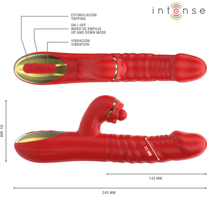 INTENSE - THALIA VIBRATION & POUSSÉE & TAPPING ROUGE INTENSE FUN TOYS