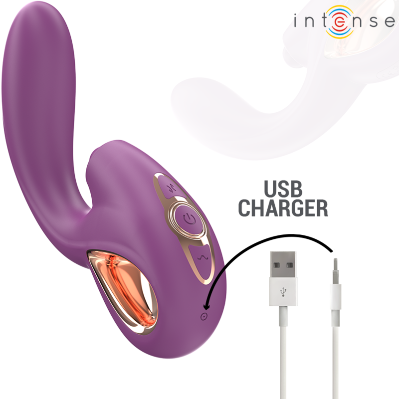 INTENSE - LALI VIBRATEUR MULTIFONCTION POINT G TAPPING & THRUST & VIBRATION VIOLET INTENSE FUN TOYS