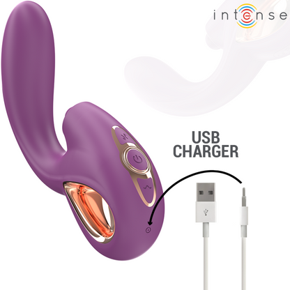 INTENSE - LALI VIBRATEUR MULTIFONCTION POINT G TAPPING & THRUST & VIBRATION VIOLET INTENSE FUN TOYS