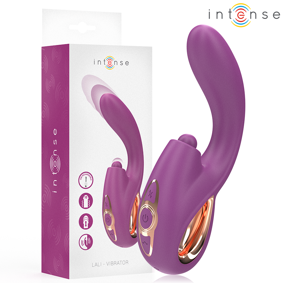 INTENSE - LALI VIBRATEUR MULTIFONCTION POINT G TAPPING & THRUST & VIBRATION VIOLET INTENSE FUN TOYS