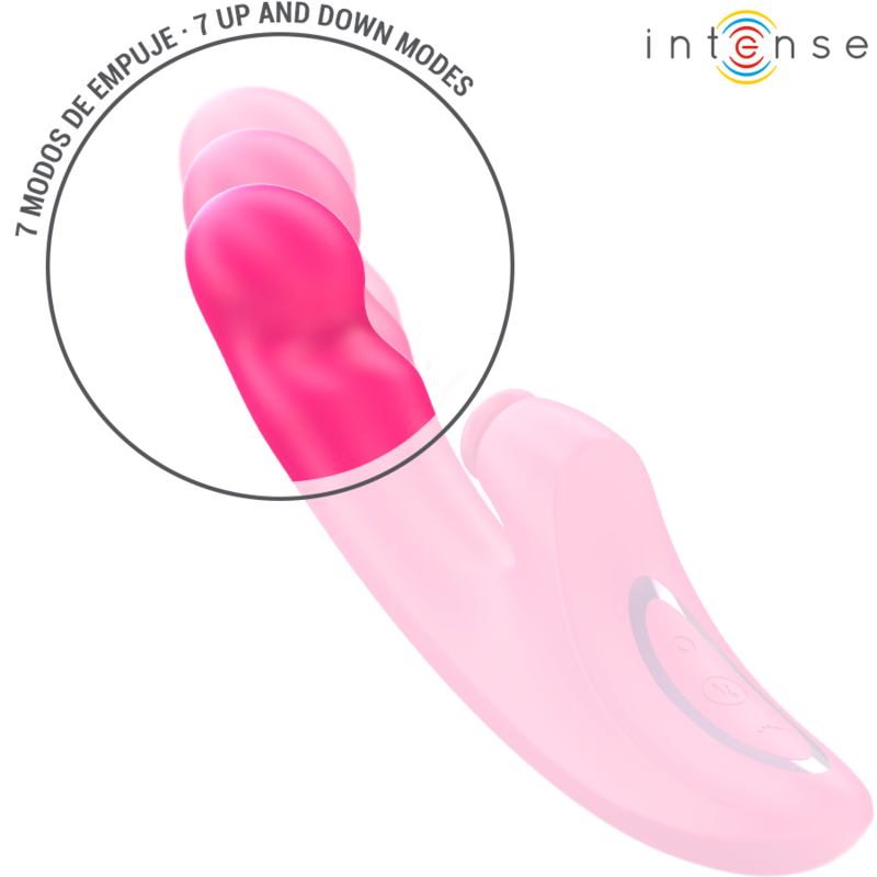 INTENSE - EMI VIBRATEUR 13,5 CM MULTIFONCTION 3 EN 1 10 VIBRATIONS ROSE INTENSE FUN TOYS
