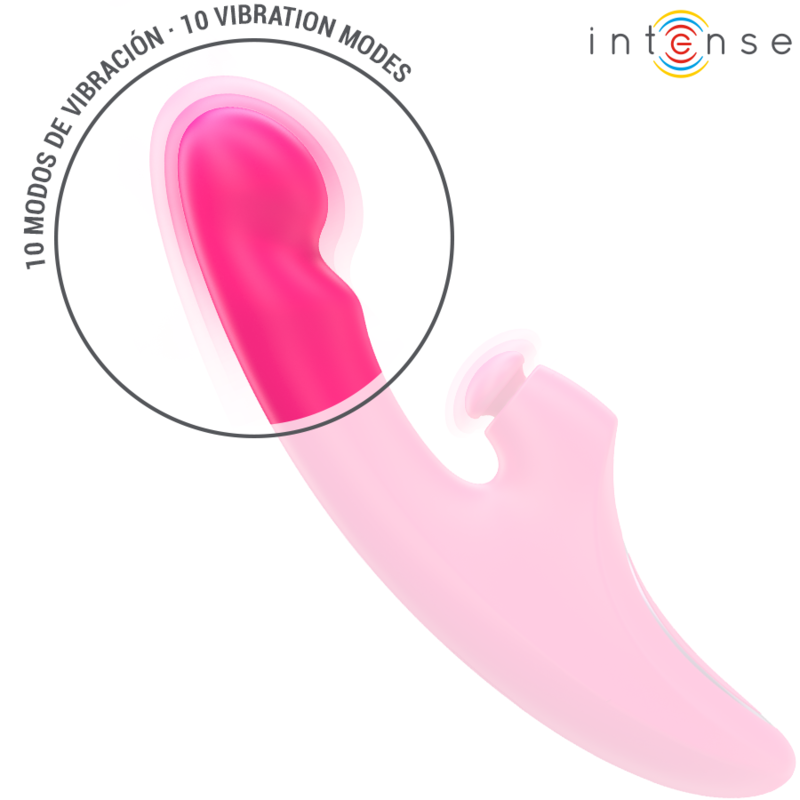 INTENSE - EMI VIBRATEUR 13,5 CM MULTIFONCTION 3 EN 1 10 VIBRATIONS ROSE INTENSE FUN TOYS
