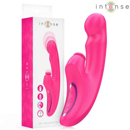 INTENSE - EMI VIBRATEUR 13,5 CM MULTIFONCTION 3 EN 1 10 VIBRATIONS ROSE INTENSE FUN TOYS