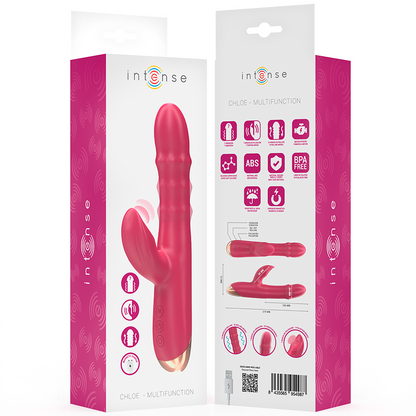 INTENSE - CHLOE VIBRATEUR MULTIFONCTION 3 EN 1 ROUGE INTENSE FUN TOYS