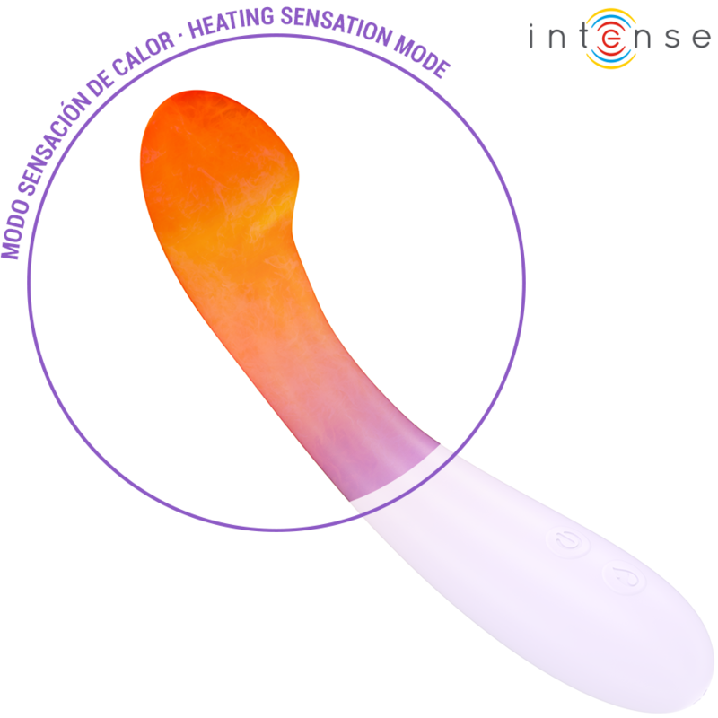 INTENSE - BECKY VIBRATEUR 19 CM CHAUFFANT 7 VIBRATIONS VIOLET INTENSE FUN TOYS
