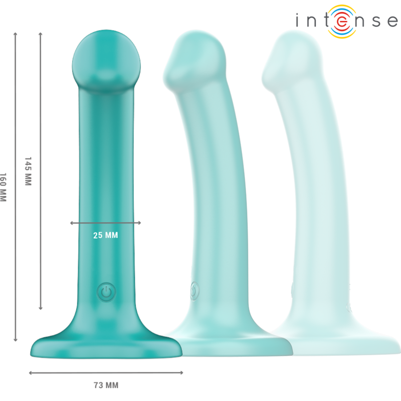 INTENSE - KATIE VIBRATEUR AVEC VENTOUSE 10 VIBRATIONS TÉLÉCOMMANDE BLEUE INTENSE FUN TOYS