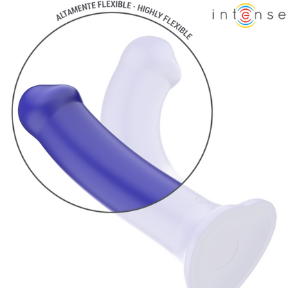 INTENSE - VICTORIA VIBRATEUR AVEC VENTOUSE 10 VIBRATIONS BLEU FONCÉ TÉLÉCOMMANDE INTENSE FUN TOYS