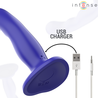 INTENSE - SHORTY VIBRATEUR AVEC VENTOUSE TÉLÉCOMMANDE BLEUE INTENSE FUN TOYS