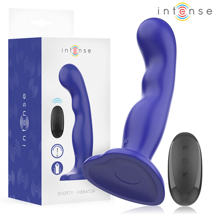 INTENSE - SHORTY VIBRATEUR AVEC VENTOUSE TÉLÉCOMMANDE BLEUE INTENSE FUN TOYS