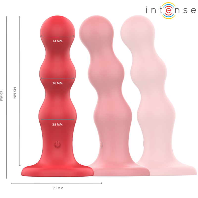 INTENSE - CODY VIBRATEUR AVEC VENTOUSE TÉLÉCOMMANDE ROUGE INTENSE FUN TOYS