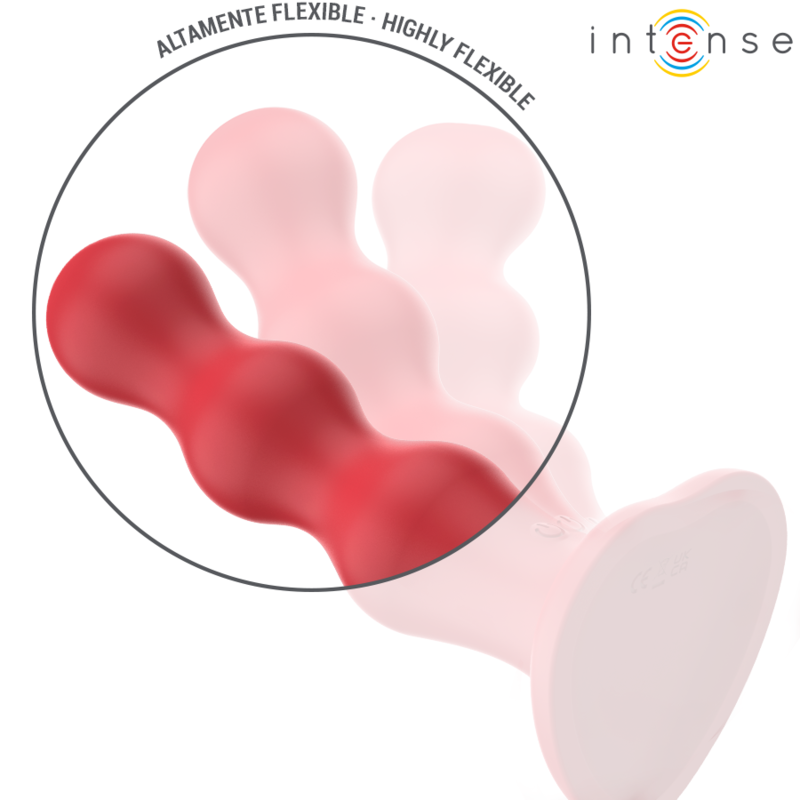 INTENSE - CODY VIBRATEUR AVEC VENTOUSE TÉLÉCOMMANDE ROUGE INTENSE FUN TOYS