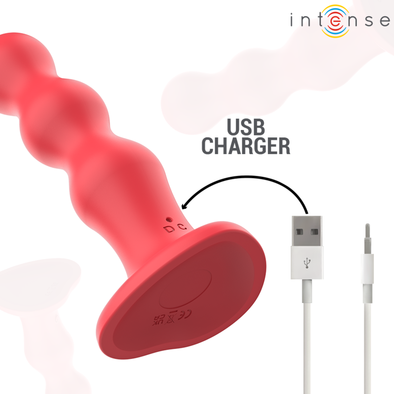 INTENSE - CODY VIBRATEUR AVEC VENTOUSE TÉLÉCOMMANDE ROUGE INTENSE FUN TOYS