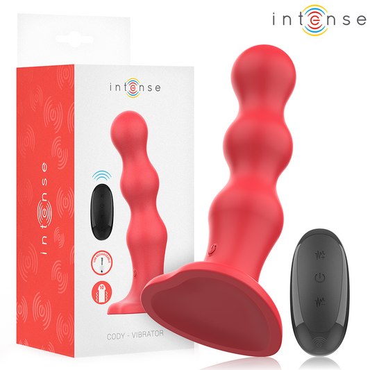 INTENSE - CODY VIBRATEUR AVEC VENTOUSE TÉLÉCOMMANDE ROUGE INTENSE FUN TOYS
