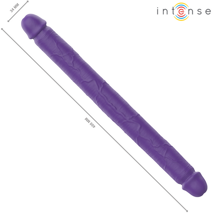 INTENSE - GUNTER DILDO DOUBLE VIBRATEUR 40 CM VIOLET TÉLÉCOMMANDE INTENSE FUN TOYS
